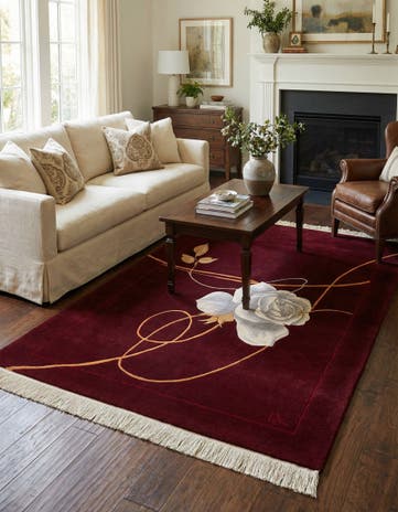 4' x 5' 11 Hand Knotted Darya Wool Rug