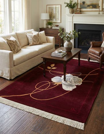 4' x 5' 11 Hand Knotted Darya Wool Rug