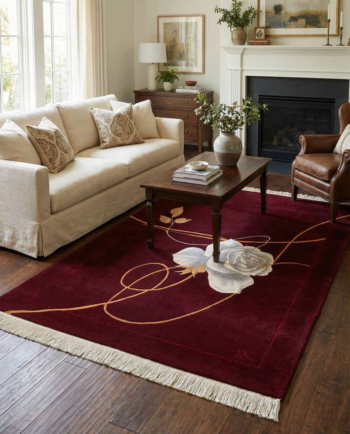 4' x 5' 11 Hand Knotted Darya Wool Rug