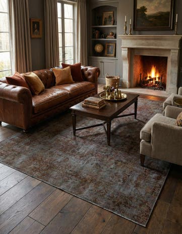 6' 8 x 9' 11 Vintage Royal Wool Rug