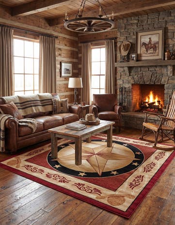 7' 10 x 7' 10 Pioneer Square Rug
