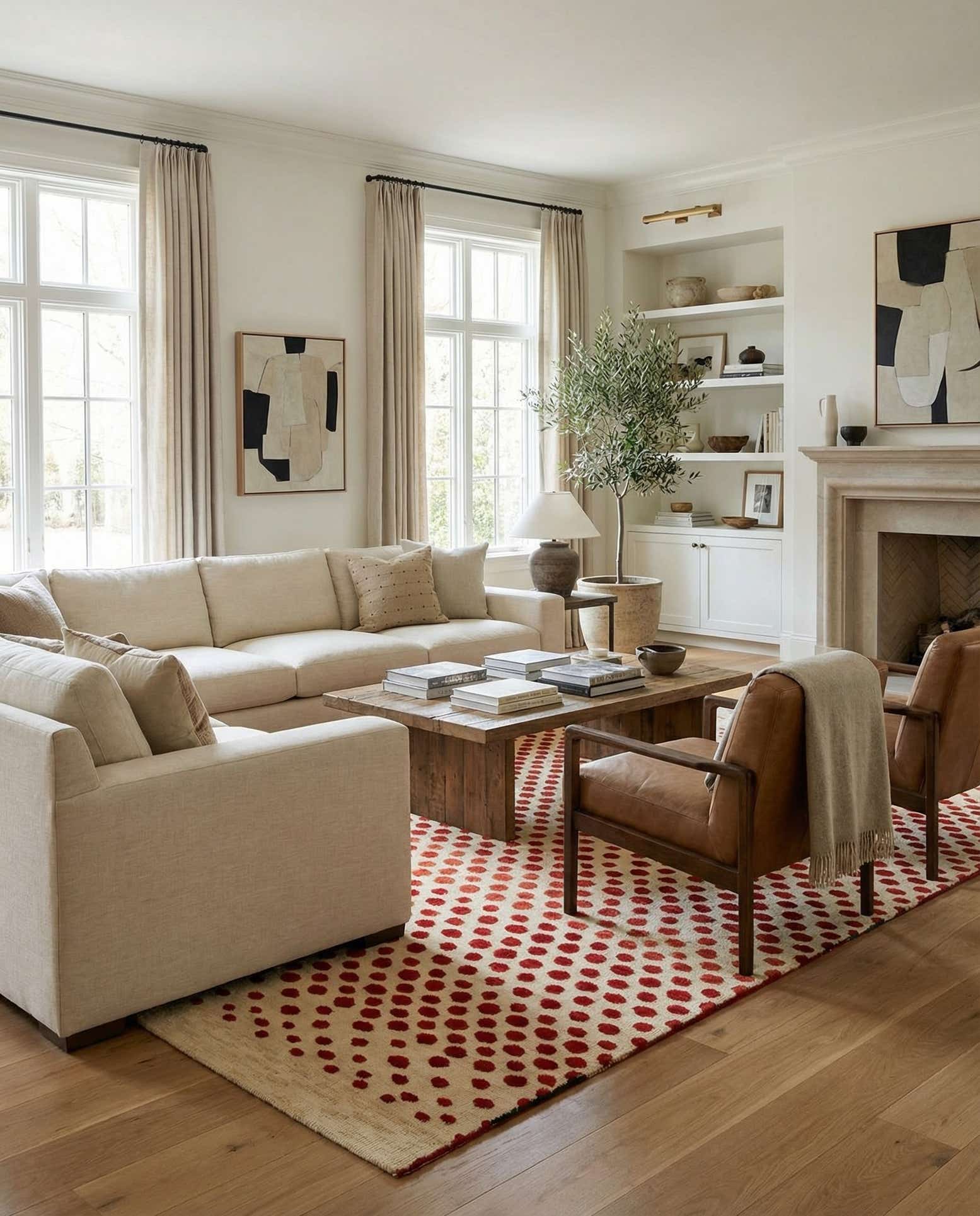 6' 6 x 9' 9 Hand Knotted Darya Wool Rug