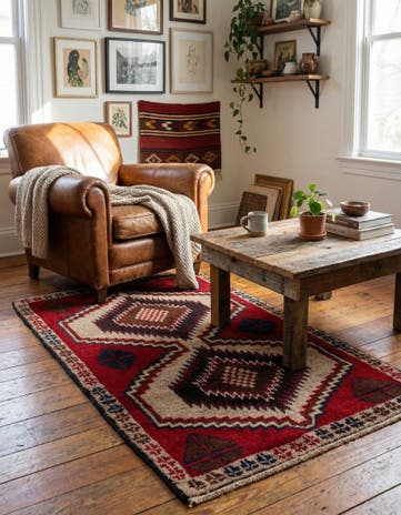 2' 10 x 4' 8 Hand Knotted Balouch Persian Wool Rug