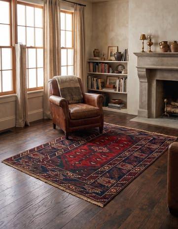 4' x 6' Hand Knotted Anatolian Wool Rug
