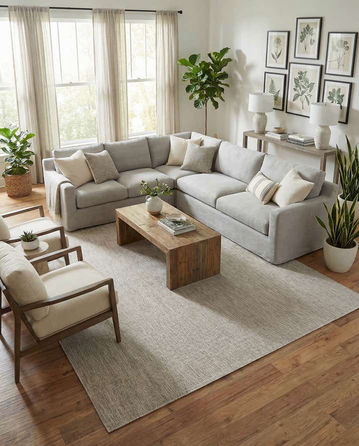 12' x 16' 1 Easy-Clean Solid Indoor / Outdoor Rug