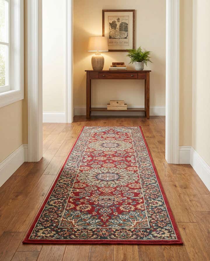 2' x 8' Easy-Clean Traditional Indoor / Outdoor Runner Rug