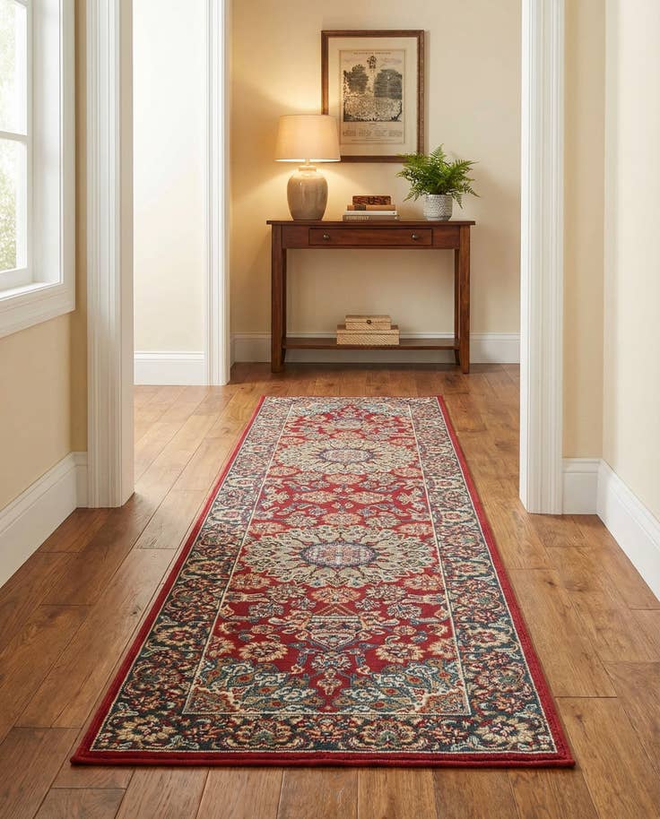 Detail image of 2' x 8' Easy-Clean Traditional Indoor / Outdoor Runner Rug