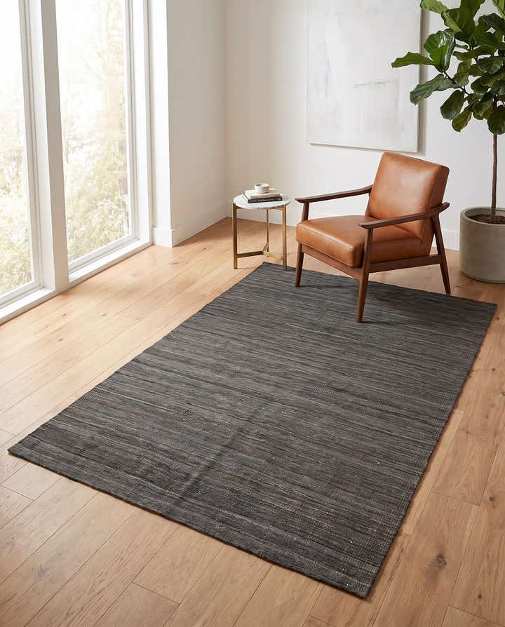 4' 8 x 6' 1 Hand Woven Kilim Modern Wool Rug