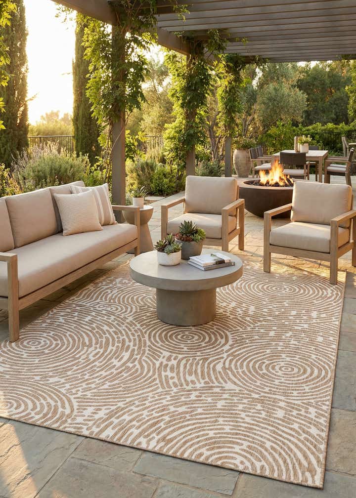 9' x 12' Easy-Clean Modern Indoor / Outdoor Rug