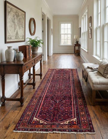 3' 8 x 10' Hand Knotted Bidjar Persian Wool Runner Rug