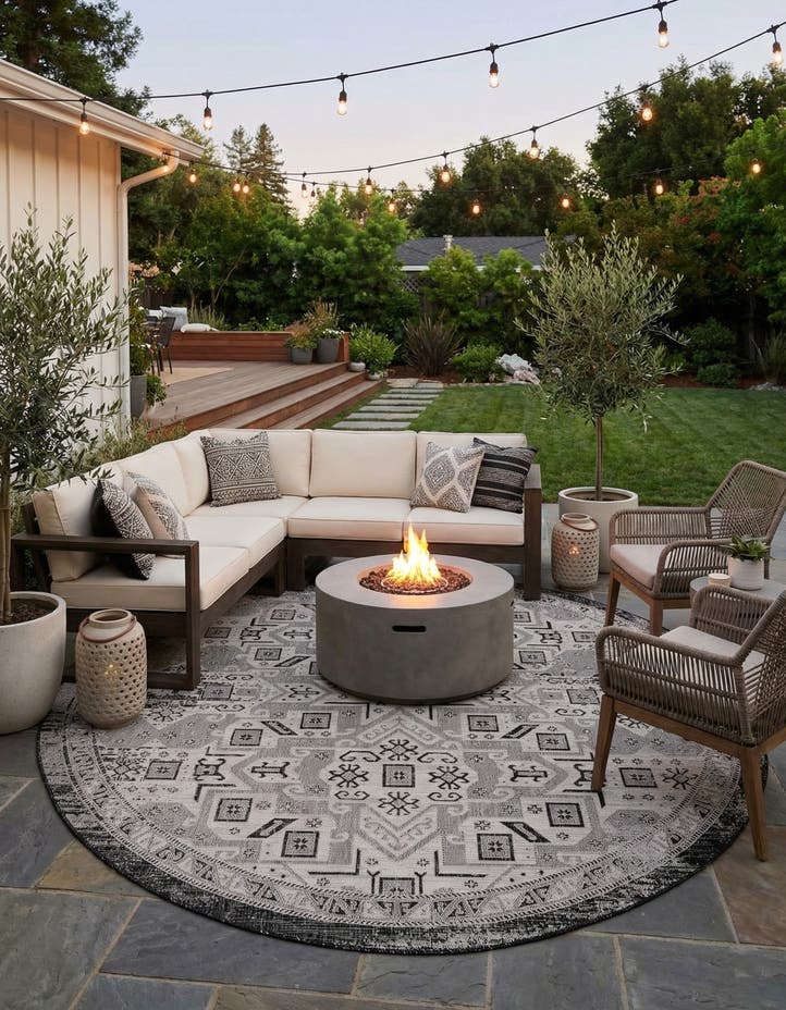 10' x 10' Easy-Clean Aztec Indoor / Outdoor ...