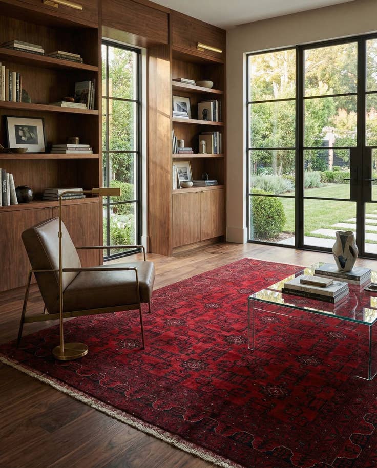 Detail image of 6' 9 x 9' 8 Hand Knotted Khal Mohammadi Wool Rug