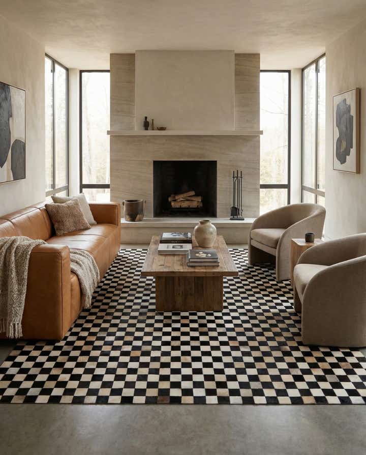 8' x 9' 11 Cowhide - Patchwork Rug