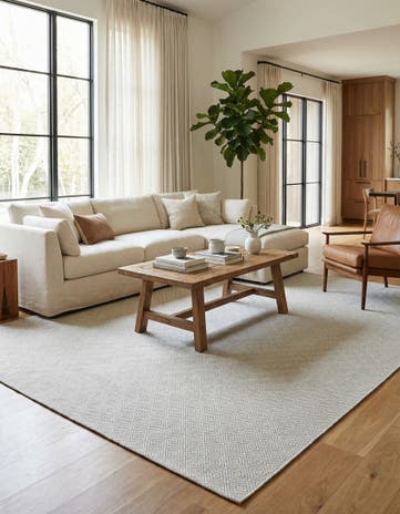 10' x 14' 1 Hand Woven Geo Trellis Flatweave Rug