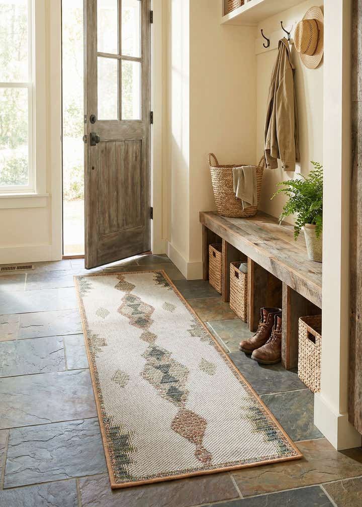 2' x 6' Easy-Clean Baja Indoor / Outdoor Runner Rug