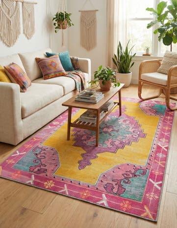 3' 6 x 5' 6 Washable Timeless Rug