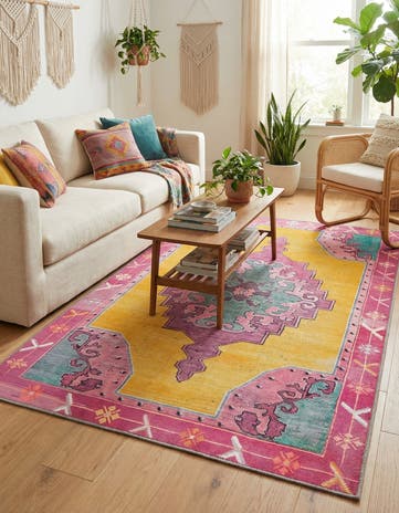 3' 6 x 5' 6 Washable Timeless Rug