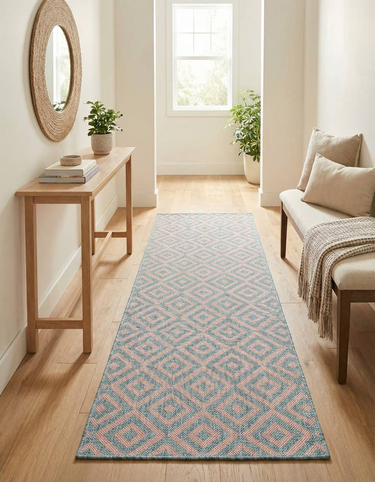 Detail image of 2' x 6' Easy-Clean Jill Zarin Costa Rica Indoor / Outdoor Runner Rug