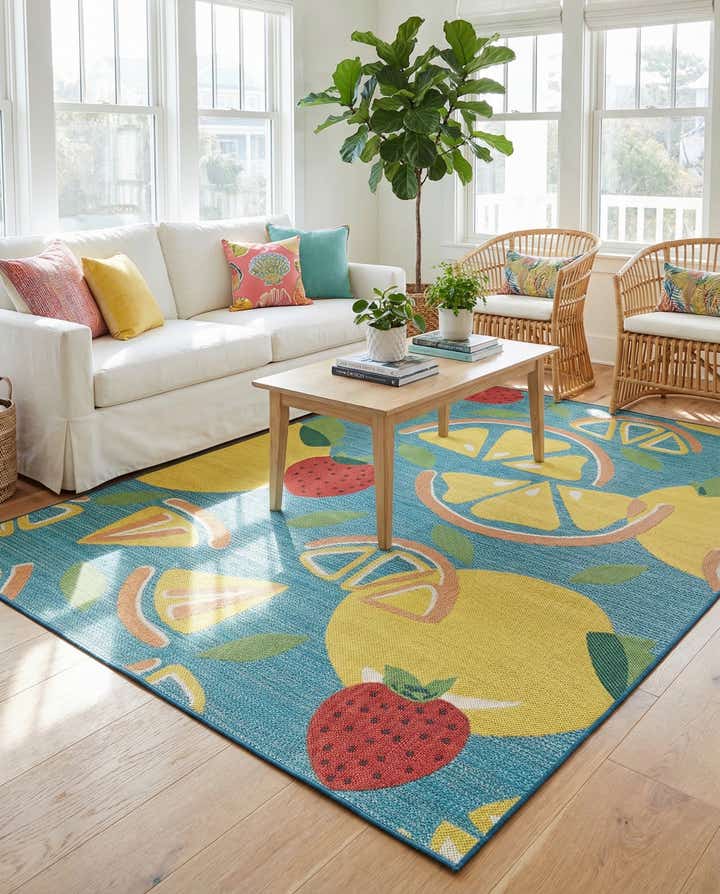 7' 10 x 10' Easy-Clean Baja Indoor / Outdoor Rug
