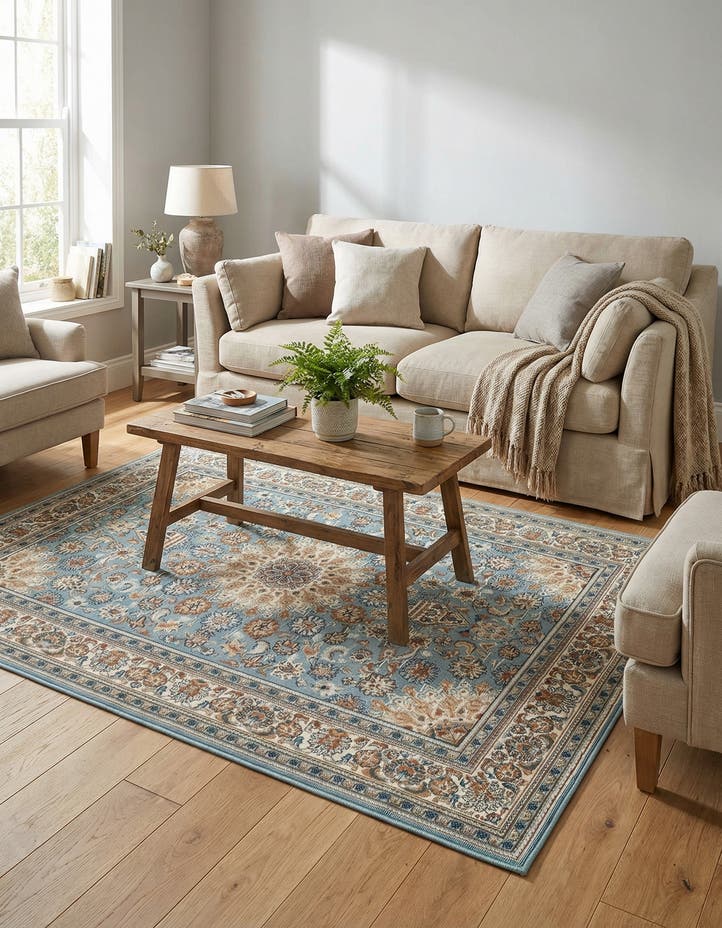 4' 1 x 6' 1 Easy-Clean Traditional Indoor / Ou...