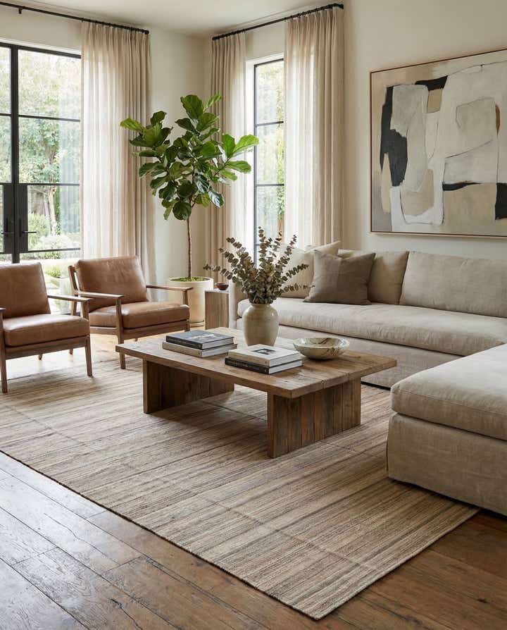 10' 1 x 12' 10 Hand Woven Kilim Modern Wool Rug