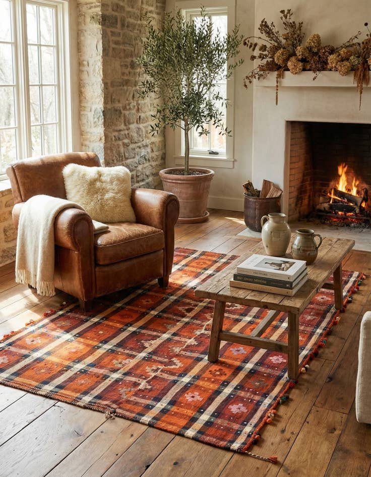 Detail image of 5' x 8' Jajim Rug