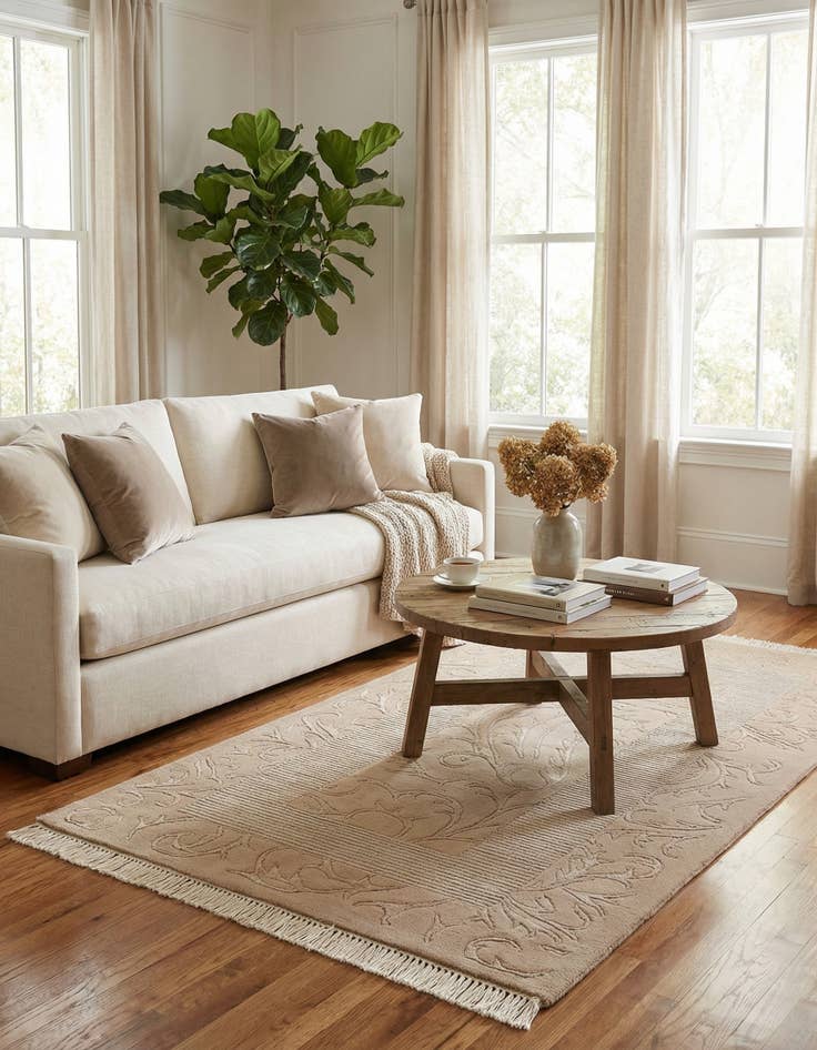 Detail image of 2' 8 x 5' 1  Hand Knotted Darya Wool Rug