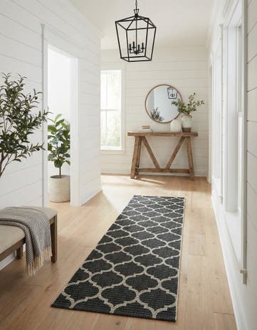 Black Georgia Runner Rug