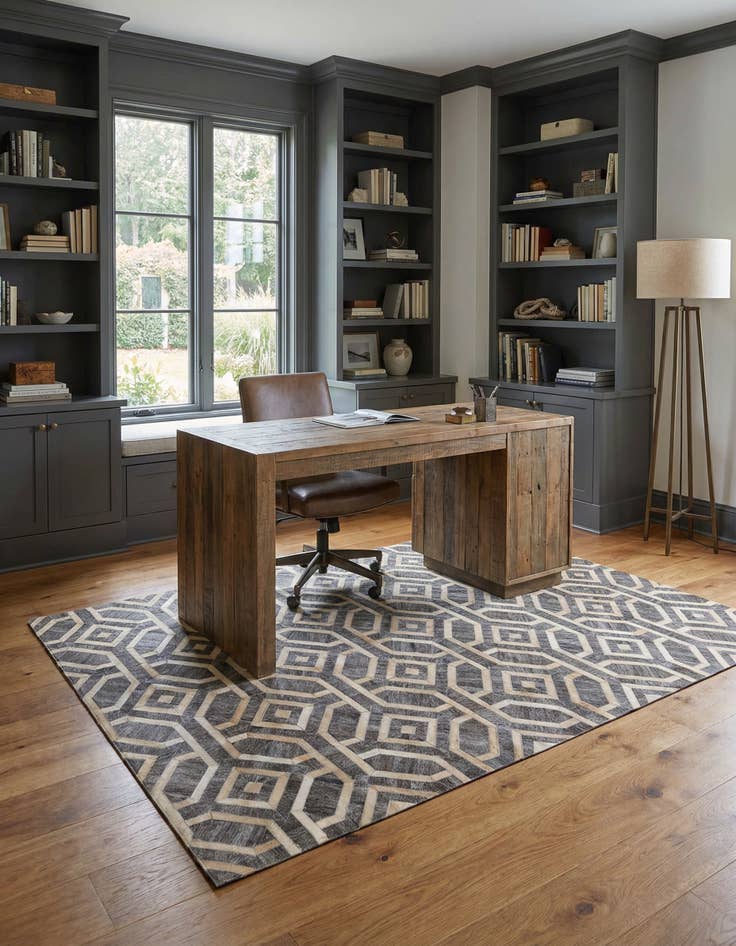 Detail image of 5' x 7' 8 Cowhide Rug