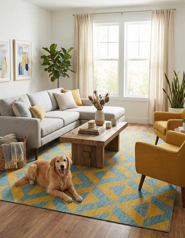 7' 10 x 10' Easy-Clean Jill Zarin Napa Indoor / Outdoor Rug