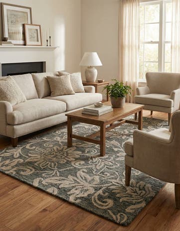 5' 1 x 8' Agra Wool Rug
