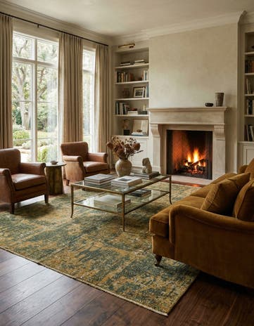 6' 6 x 10' Hand Knotted Ultra Vintage Persian Wool Rug