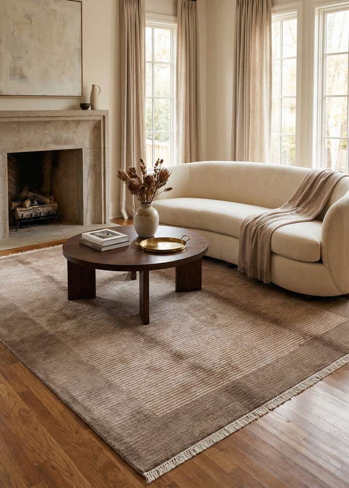 5' 7 x 7' 10 Hand Knotted Darya Wool Rug