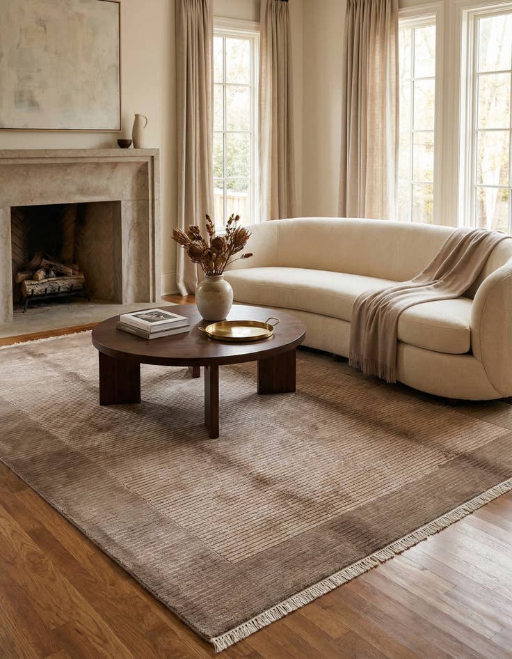 Detail image of  5' 7 x 7' 10  Hand Knotted Darya Wool Rug