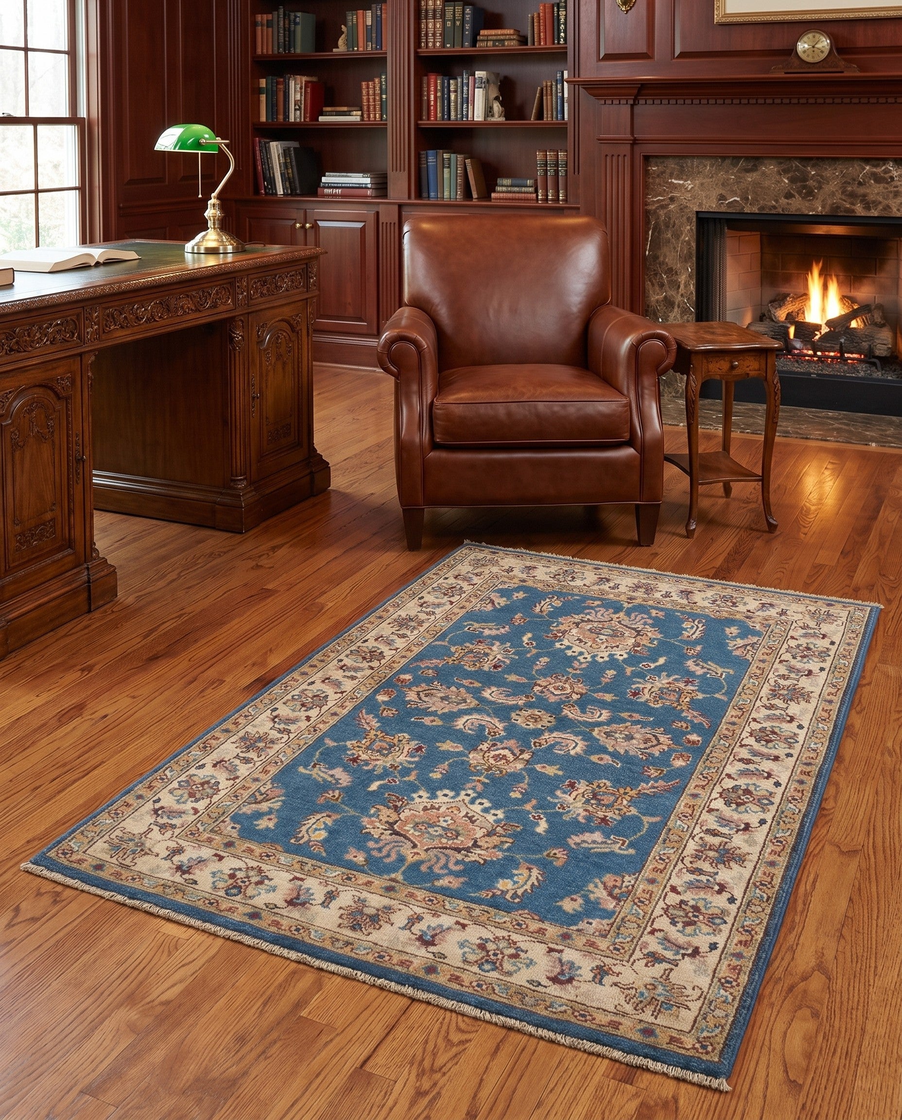 3' 6 x 5' 3 Hand Knotted Ziegler Rug