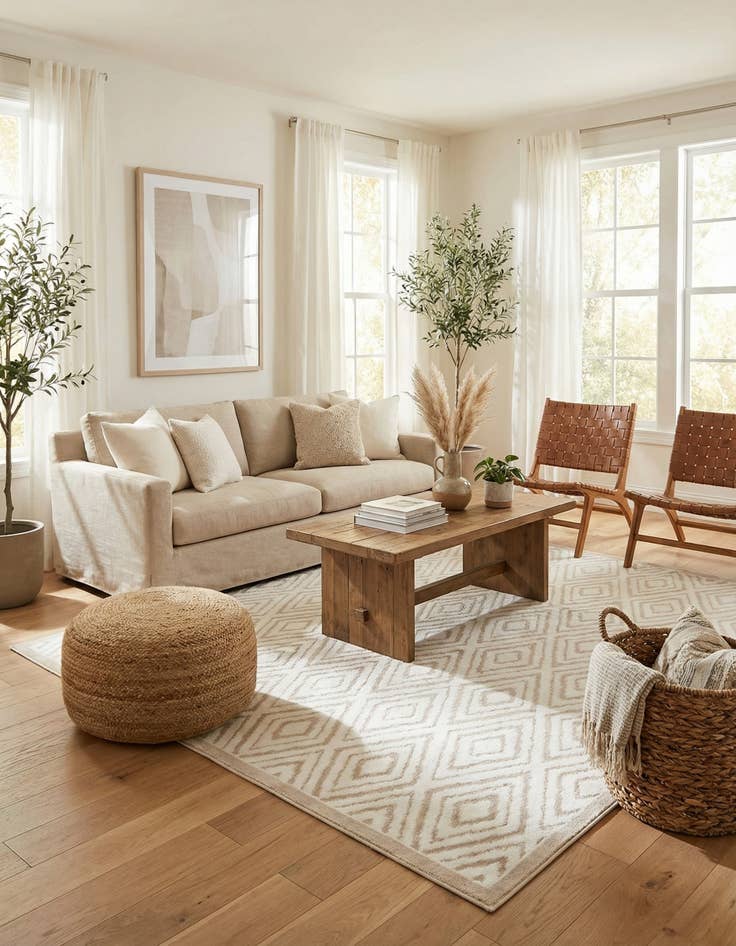 Detail image of 7' 10 x 7' 10 Hermitage Square Rug