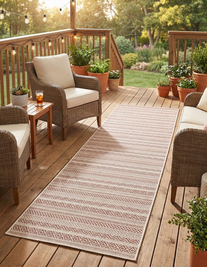 2' 7 x 12' Easy-Clean Ribbon Indoor / Outdoor...