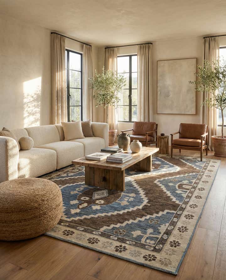 10' x 14' 9 Hand Knotted Moroccan Wool Rug