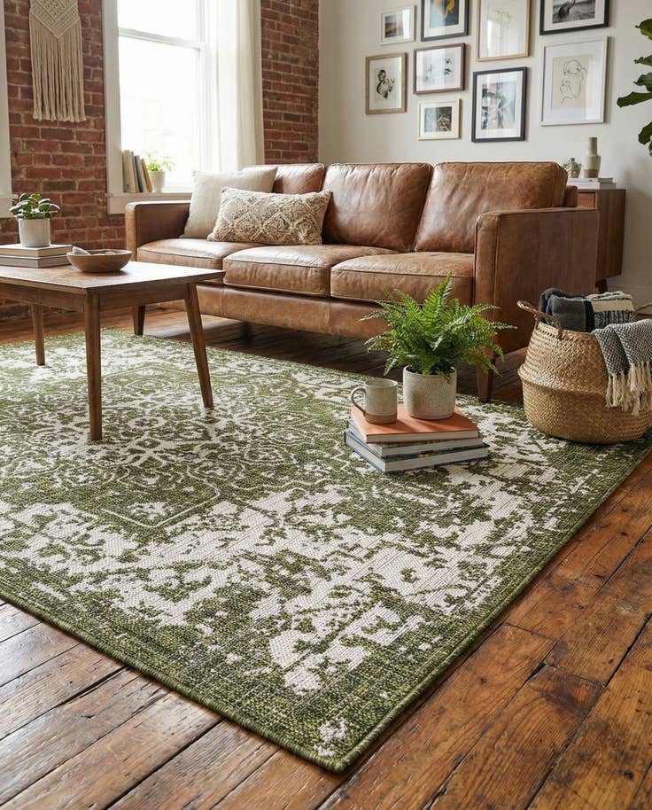 Detail image of 4' x 6' Easy-Clean Jill Zarin Dubai Indoor / Outdoor Rug