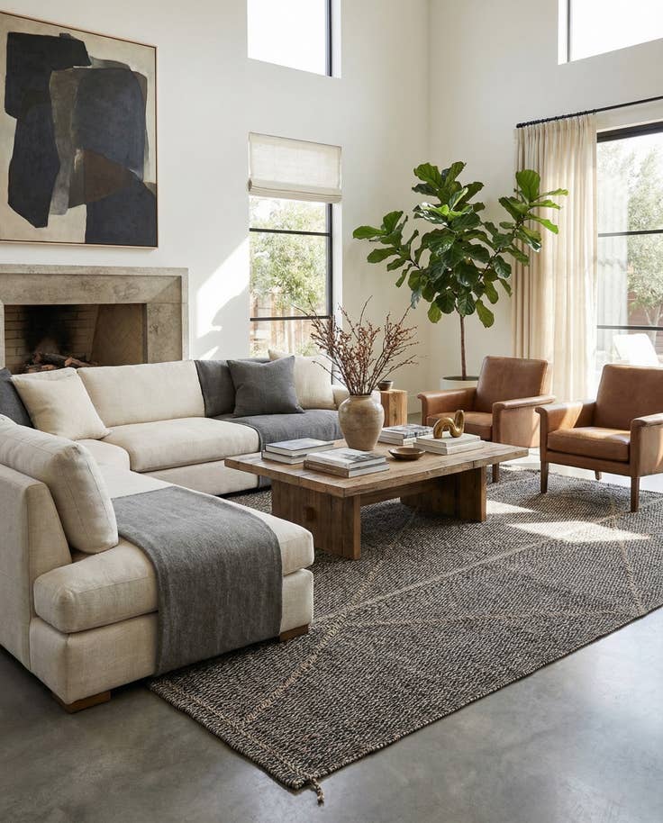 Detail image of 8' 9 x 12' 4 Hand Knotted Moroccan Wool Rug