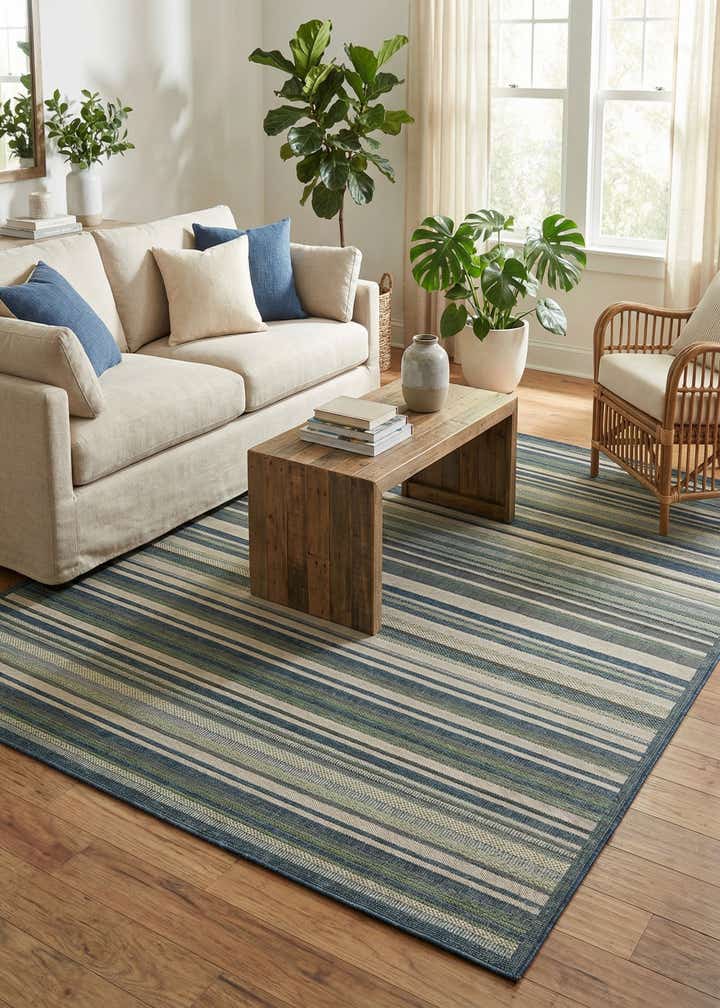 7' 10 x 11' Easy-Clean Baja Indoor / Outdoor Rug