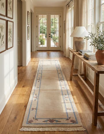 2' 4 x 11' 4 Hand Knotted Tibet Wool Runner Rug