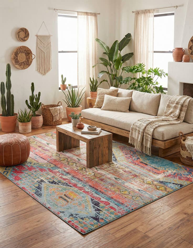 Detail image of  8' x 11'  Washable Mesa Rug