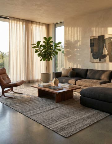 9' 1 x 11' 1 Hand Woven Kilim Modern Wool Rug
