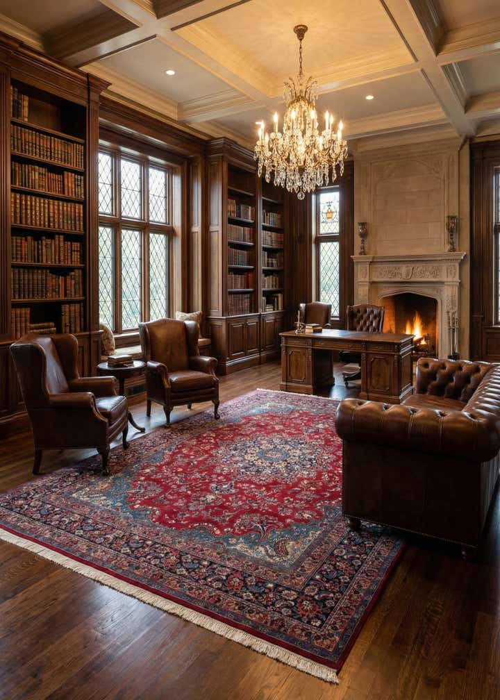 9' 11 x 12' 10 Hand Knotted Mashad Persian Wool Rug