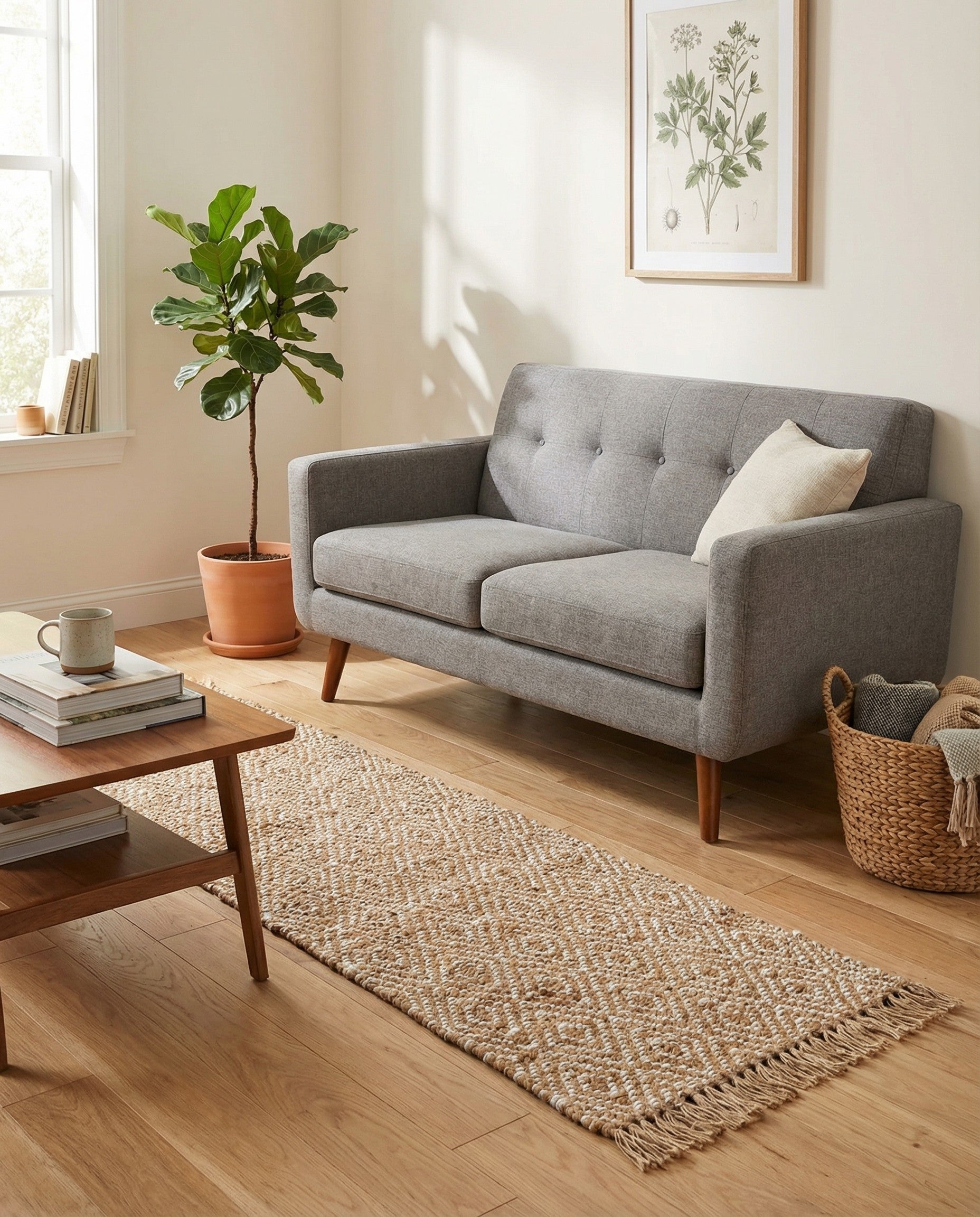  2' 2 x 8'  Hand Woven Braided Jute Runner Rug