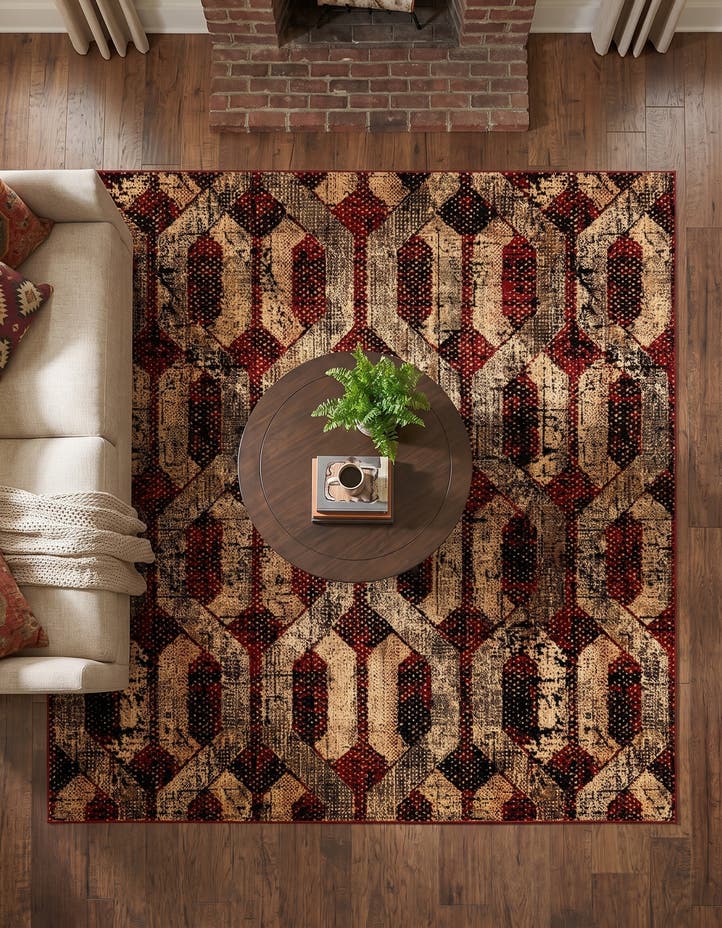 7' 10 x 7' 10 Saturn Square Rug