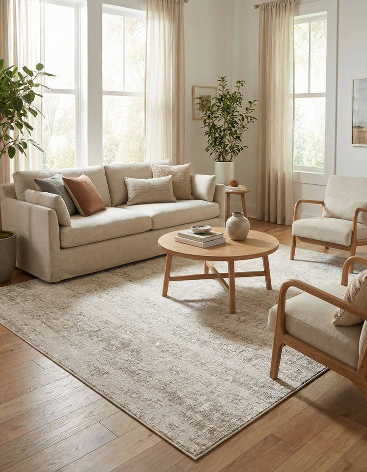 Detail image of  9' x 12'  Washable Modern Indoor / Outdoor Rug