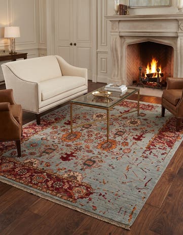 5' 2 x 6' 6 Hand Knotted Mamluk Ziegler Rug