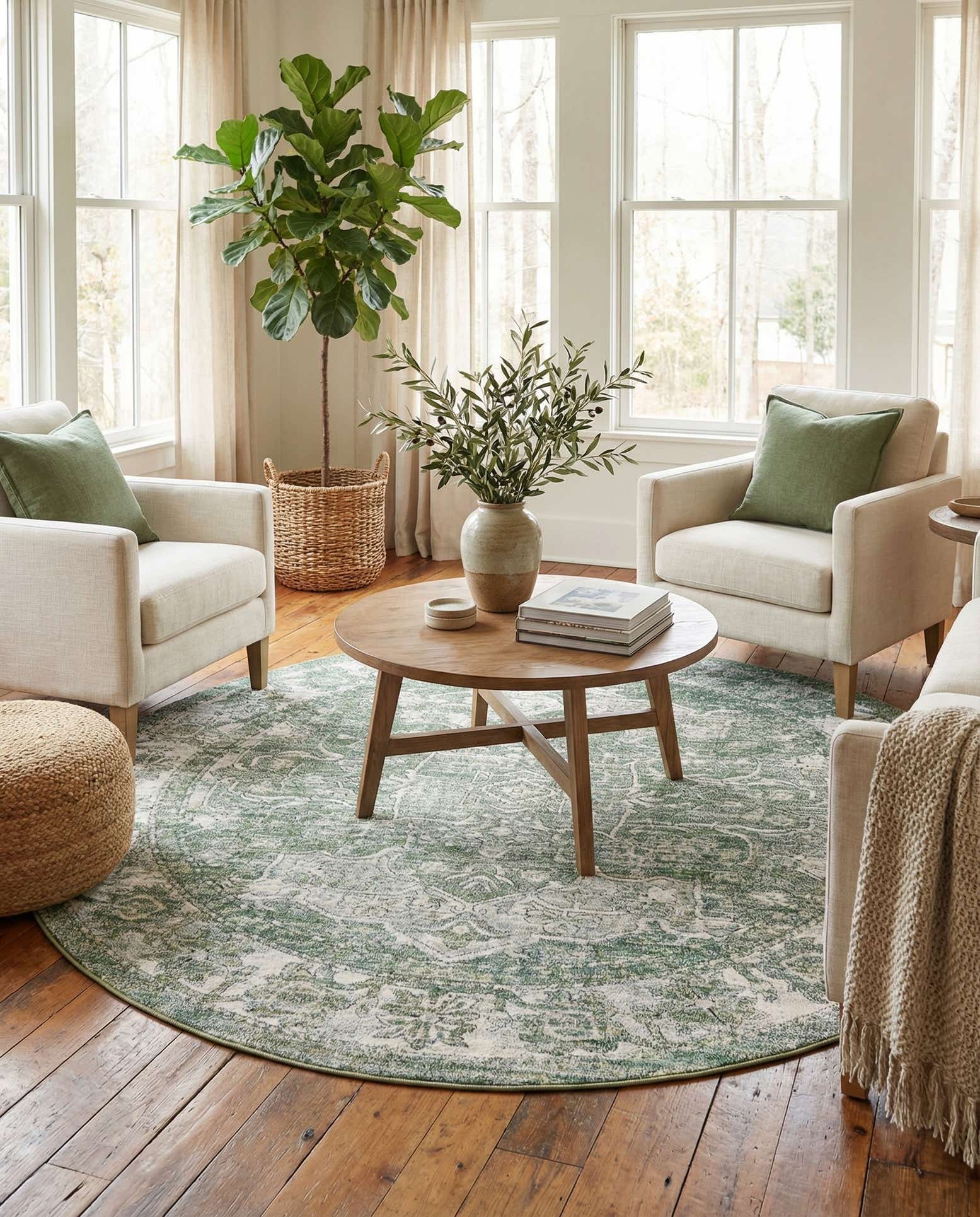 7' 10 x 7' 10 Isabella Round Rug